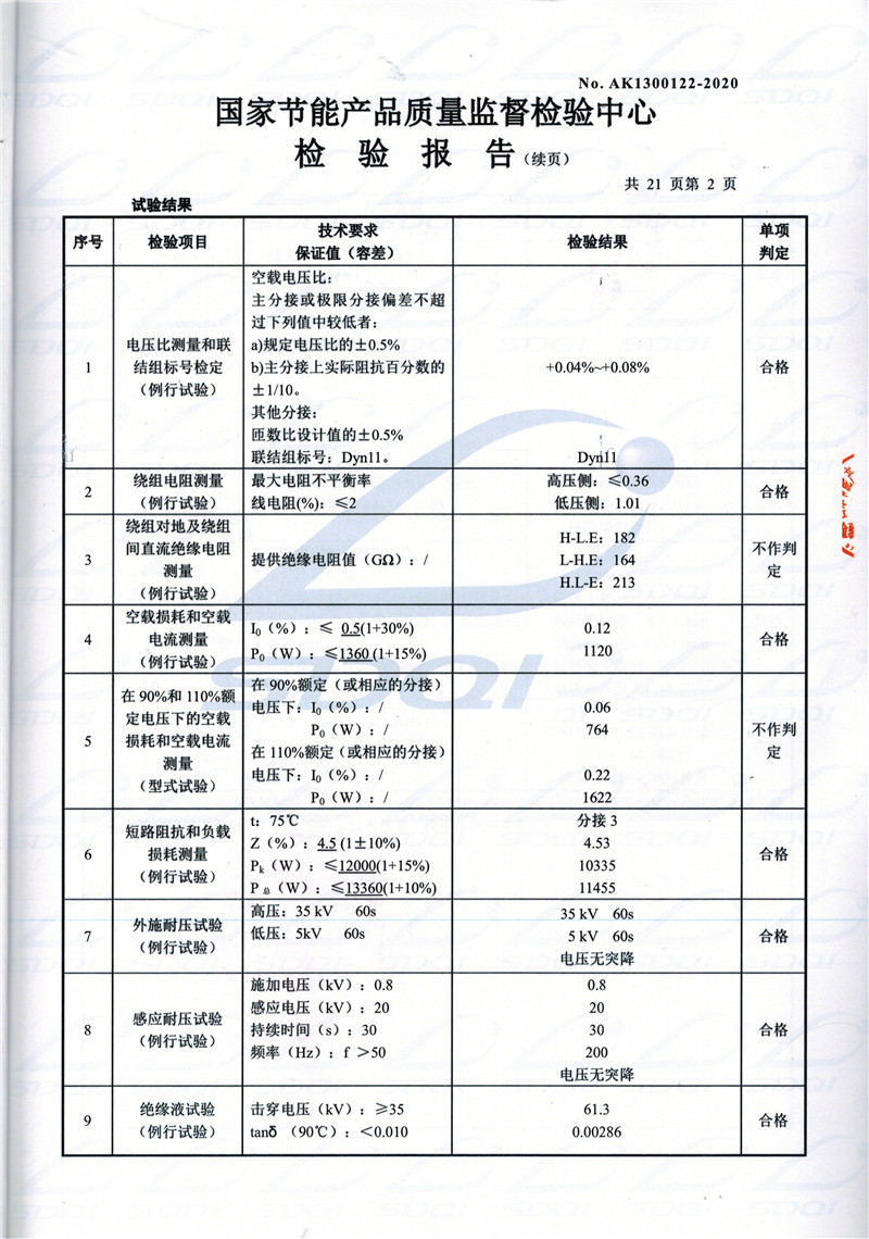 高低压试验报告-S11-1250兴城兴城兴城油浸式变压器-2.jpg